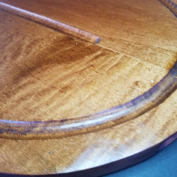 Vintage MCM 60s Baribocraft Canada Solid Red Maple Carving Steak Roast Board 18" - Picture 3 of 10